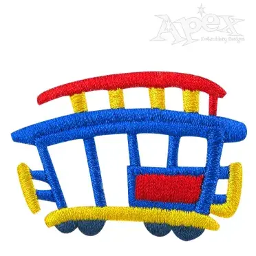 San Francisco Trolley Embroidery Design