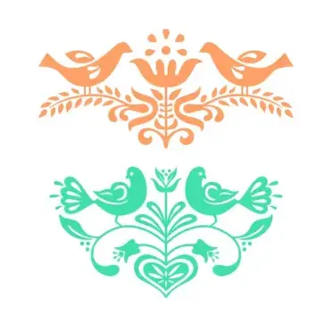 Scandinavian Birds SVG Cuttable Design