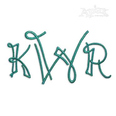 Scrapbook Machine Embroidery Font by Apex Design