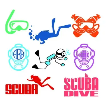 Scuba Dive Cuttable Designs