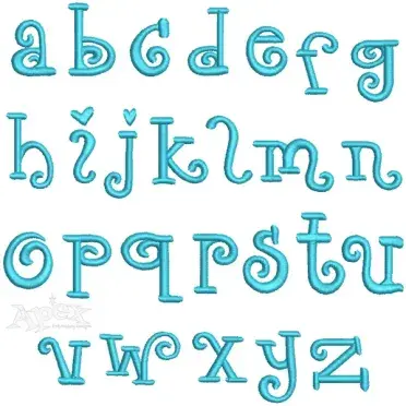 Seth Embroidery Font