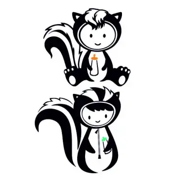 Skunk Kid SVG Cuttable Design