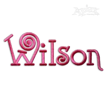 Spiral Circle Machine Embroidery Font by Apex Designs Alphabet