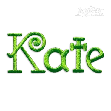 Spiral Circle Machine Embroidery Font by Apex Design