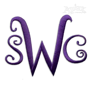 Squiggles Machine Embroidery Font by Apex Letters
