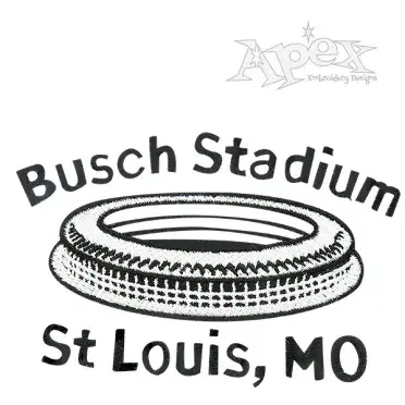 Stadium Football Embroidery Design
