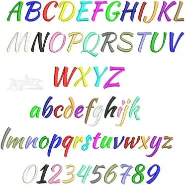 Summer Script Embroidery Fonts