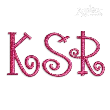 Suzie Q Machine Embroidery Font by Apex Designs