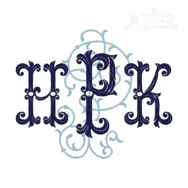 Sweet Briar Monogram Embroidery Font
