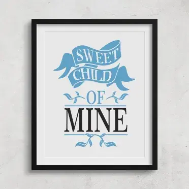  Sweet Child O' Mine Cuttable Design