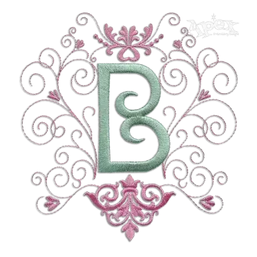 Swirling Flourish Decor Frame Machine a Embroidery Design by Apex