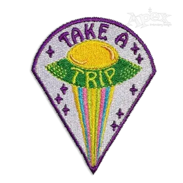 Take a Trip UFO UAP Machine Embroidery Design by Apex