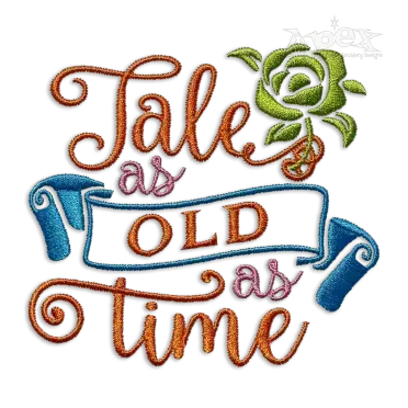 Tale as Old as Time Machine Embroidery Design by Apex