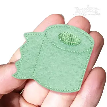 Toilet Paper Feltie ITH Embroidery Design