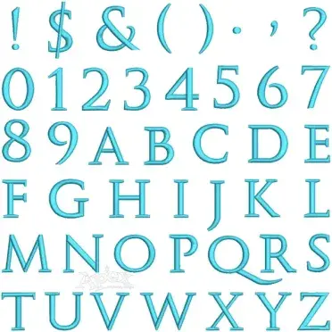 Tommy Embroidery Font