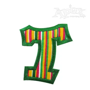 Twist Applique Embroidery Font