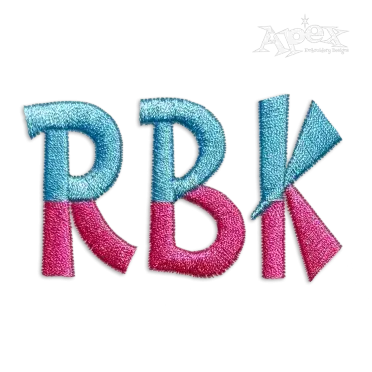 Two Color Fun Machine Embroidery Fonts