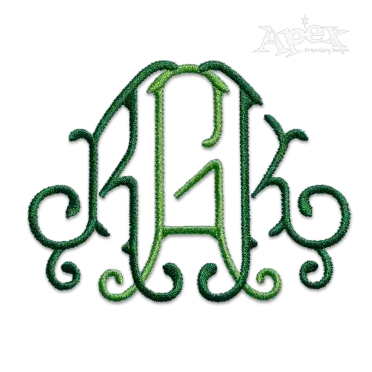 Victoria Monogram Embroidery Fonts