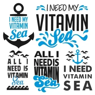 Sea Pack SVG Cuttable Designs