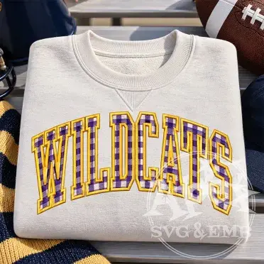 Wildcats School Mascot Spirit Game Sports Embroidery Design Bundle
