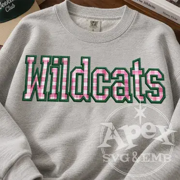 Wildcats School Mascot Spirit Game Sports Embroidery Design Bundle