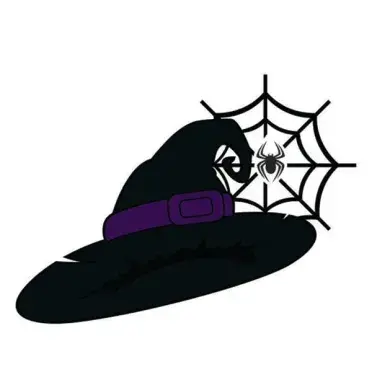 Halloween Spider Witch Hat SVG Cuttable Designs