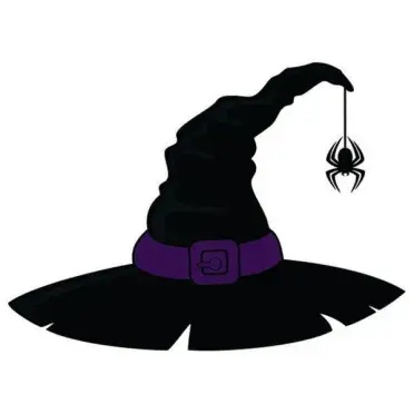Halloween Spider Witch Hat SVG Cuttable Designs
