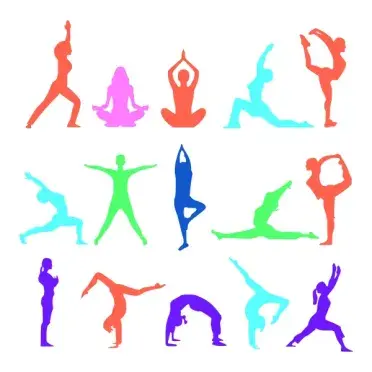 Yoga Decal Cuttable Designs