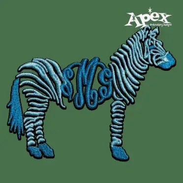 Zebra Monogram Frame - Machine Embroidery Designs Digitized by Apex