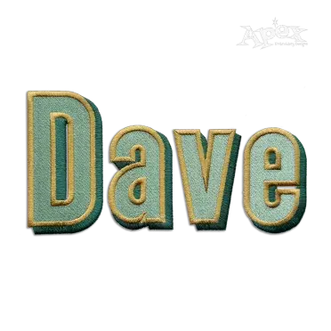 Shadow Stacked Block 3-Color Machine Embroidery Font Dave