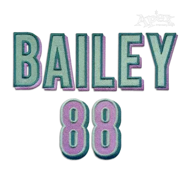 Shadow Stacked Block 3-Color Machine Embroidery Font Bailey