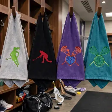 Lacrosse & Hockey Embroidery Designs Bundle Sports Towel