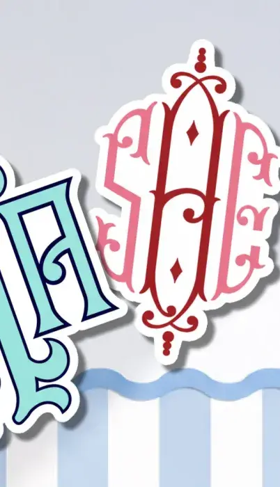 Interlocking Embroidery Fonts