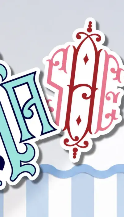 Interlocking Embroidery Fonts