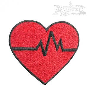 Nurse heart embroidery designs  apex embroidery designs monogram