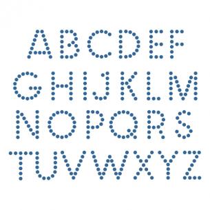 Dot Alphabet Cuttable Font | Apex Embroidery Designs, Monogram Fonts ...