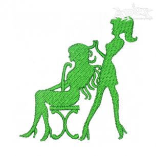 Hair Salon Embroidery Design  Apex Embroidery Designs Monogram Fonts