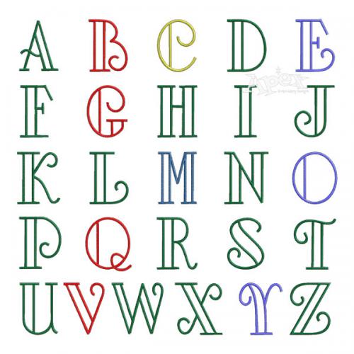 Simply Applique Embroidery Font Apex Embroidery Designs, Monogram