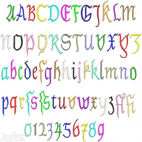 Voodoo Embroidery Fonts | Apex Embroidery Designs, Monogram Fonts ...