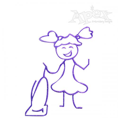 Vacuum Women Embroidery Design Apex Monogram Designs & Fonts