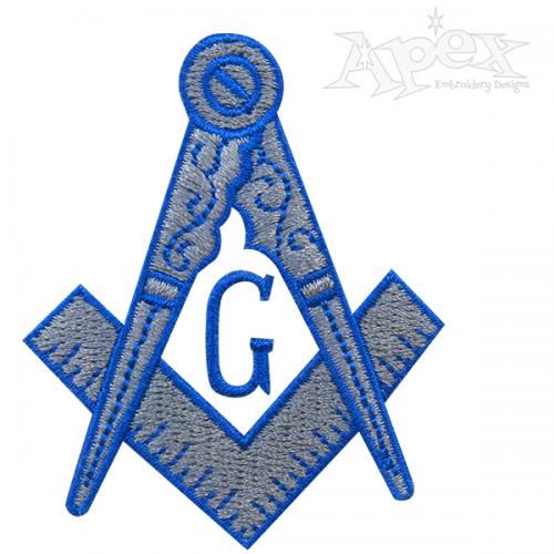 Free Freemason Masonic Machine Embroidery Design Apex