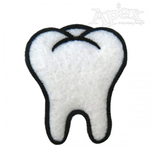Dentist Tooth Machine Embroidery Design by Apex