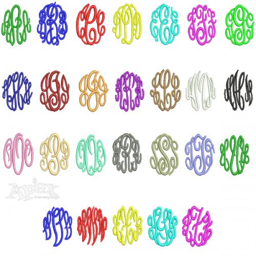 Master Circle Embroidery Font Apex Embroidery Designs, Monogram Fonts