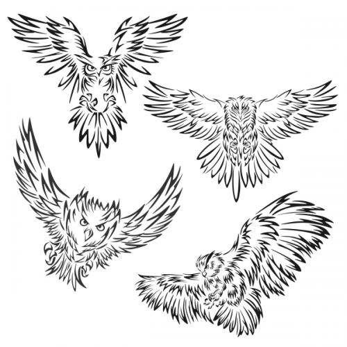 Owl Flying Cuttable Designs | Apex Designs &amp; Fonts