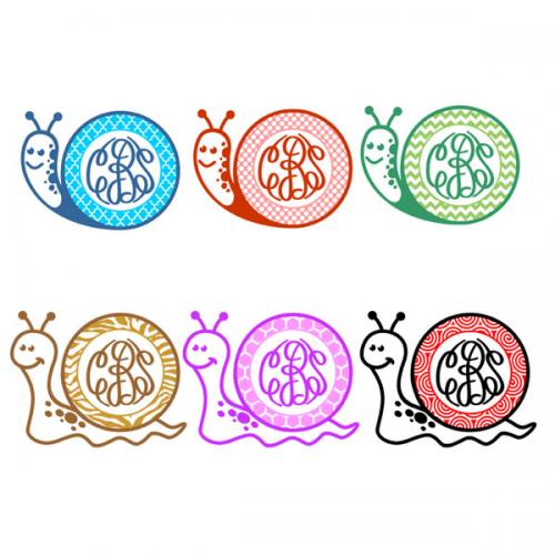 Snail Cuttable Frames | Apex Designs & Fonts