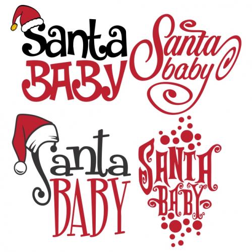 Santa Baby Christmas Cuttable Design