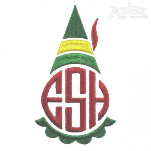 The Elf Monogram Embroidery Design