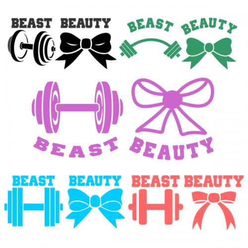 Beauty and the Beast Svg Couple Cuttable Designs