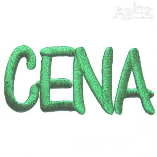 Cena Embroidery Font