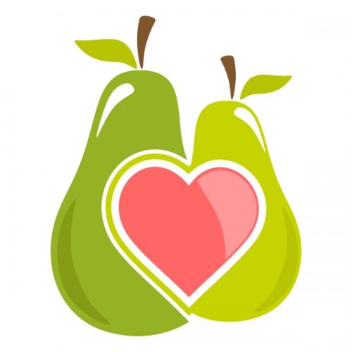 Valentine's Day Cuttable Design We are quite the pear